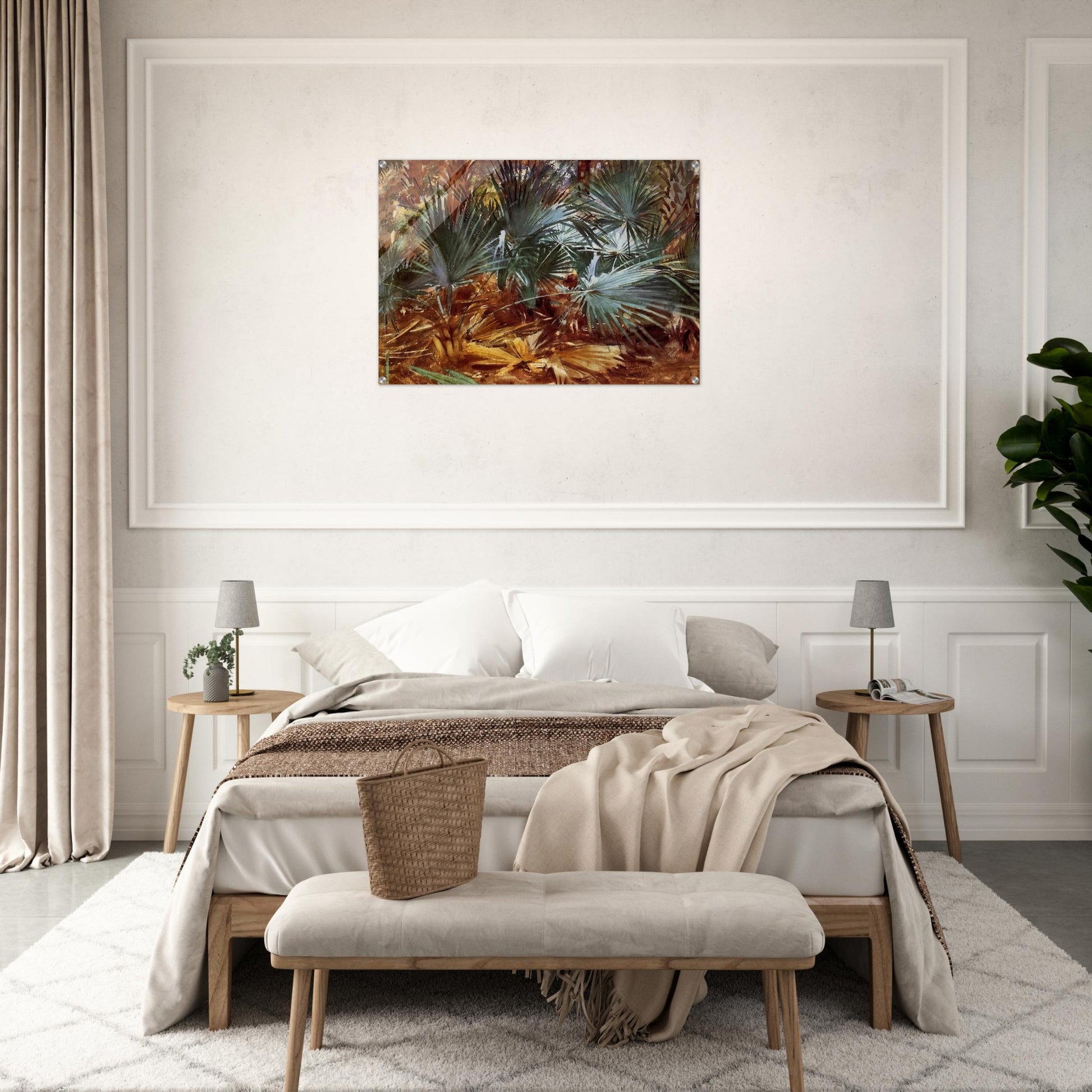 Palmettos - John Singer Sargent Acrylic Print - 70x100 cm / 28x40″ inches | John Singer Sargent Wall Art | John Singer Sargent Prints