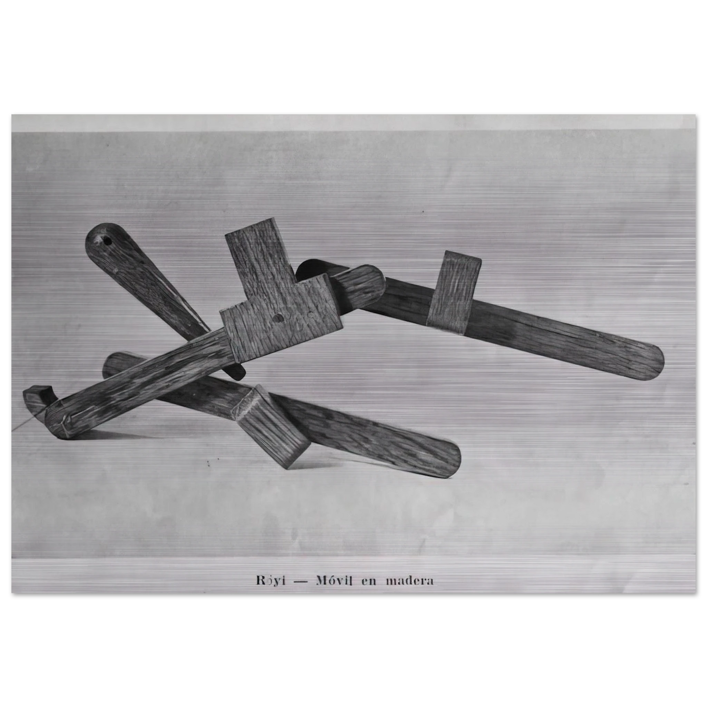 Röyi - 1945 - Gyula Kosice Brushed Aluminum Print - 70x100 cm / 28x40 inches | Gyula Kosice Aluminum Print | Gyula Kosice Prints