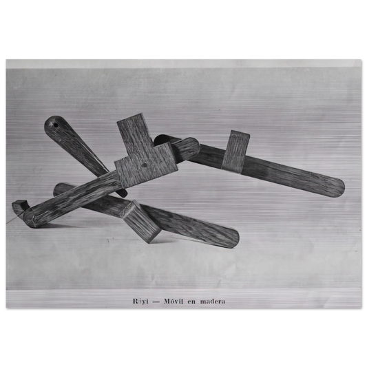 Röyi - 1945 - Gyula Kosice Brushed Aluminum Print - 70x100 cm / 28x40 inches | Gyula Kosice Aluminum Print | Gyula Kosice Prints