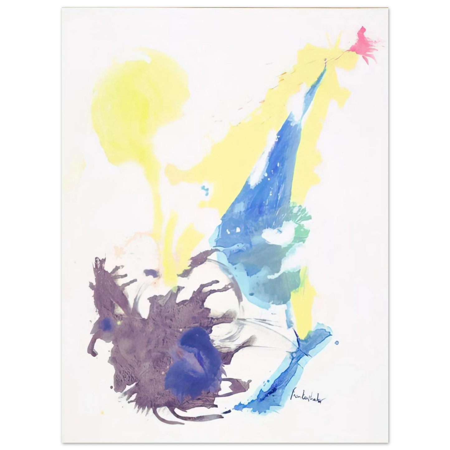 Helen Frankenthaler - Moving Day - 1961 Wall art - 13x18 cm / 5x7 inches - Fine Art Poster-canvas - -