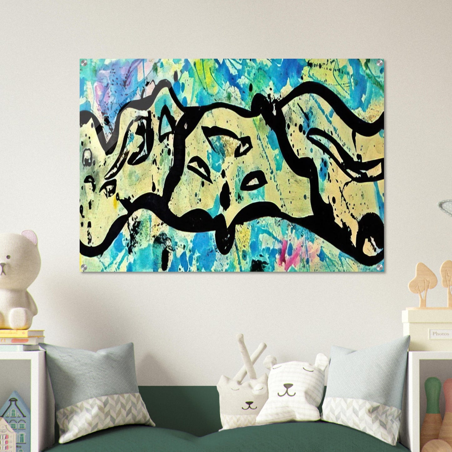 Untitled  Variant F  - Sam Francis Acrylic Print - 70x100 cm / 28x40″ inches | Sam Francis Wall Art | Sam Francis Prints