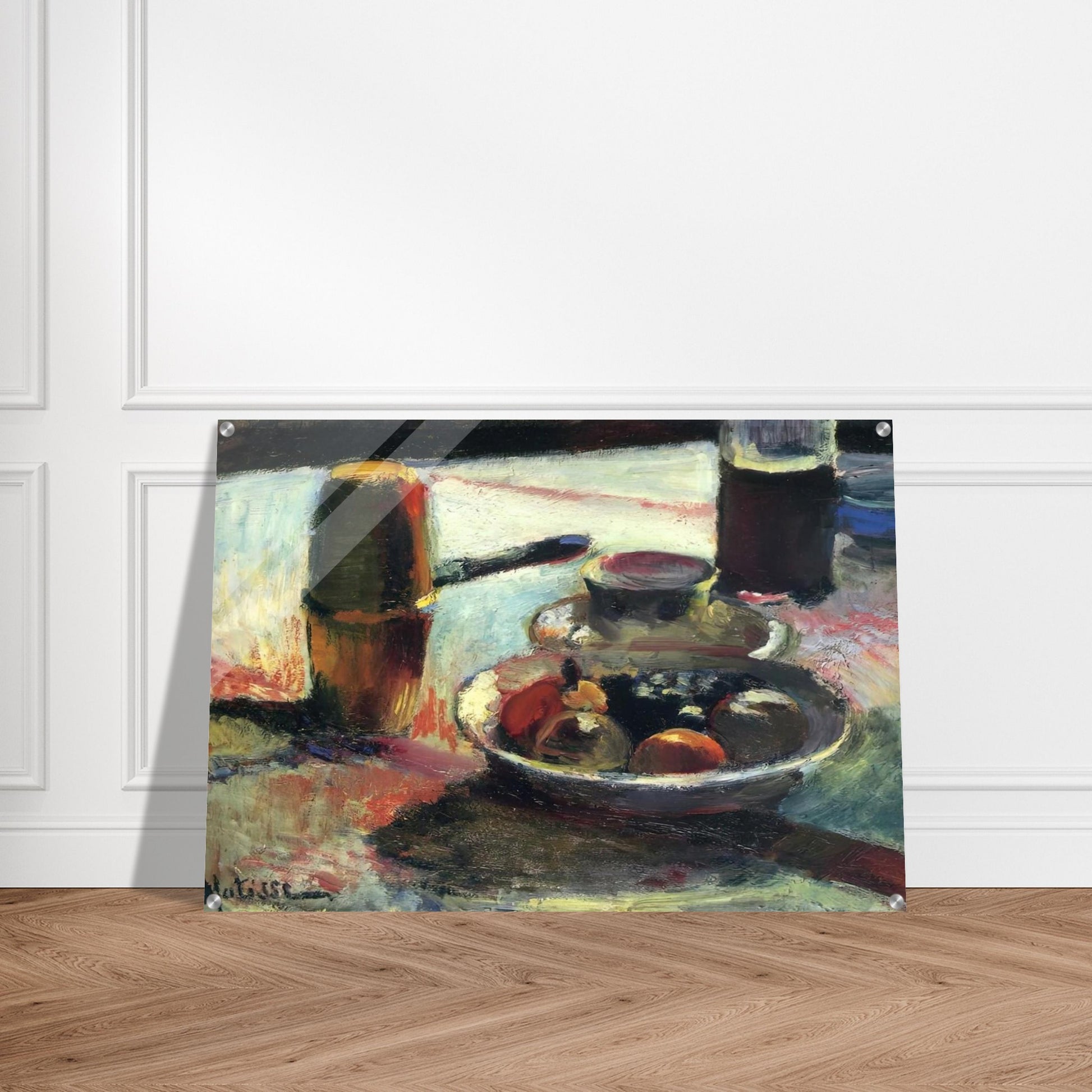 FRUIT AND COFFEE POT - Henri Matisse Acrylic Print - 70x100 cm / 28x40″ inches | Henri Matisse Wall Art | Henri Matisse Prints