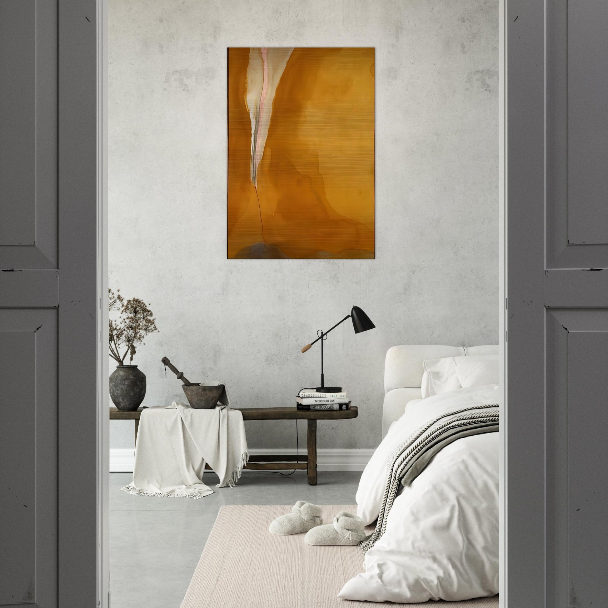 Coral Wedge - 1972 - Helen Frankenthaler Brushed Aluminum Print - 70x100 cm / 28x40 inches | Helen Frankenthaler Aluminum Print | Helen Frankenthaler Prints