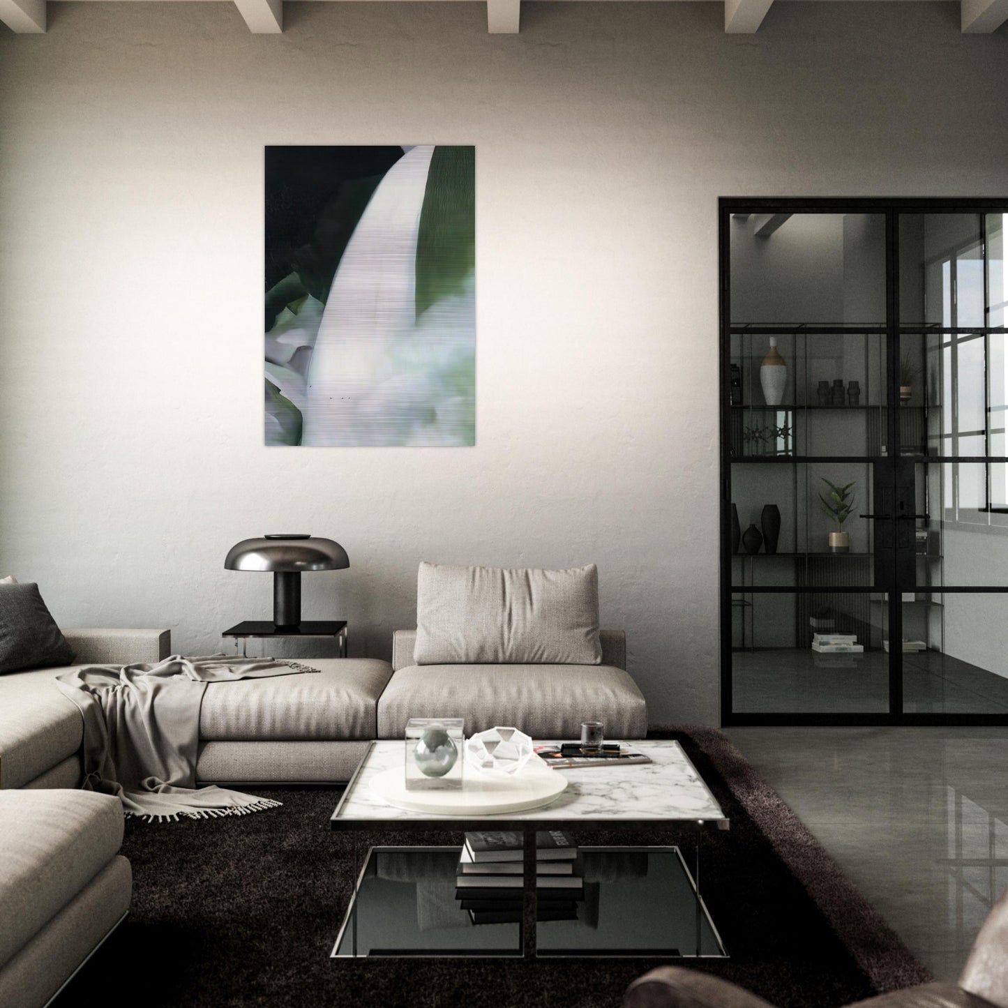 Green and White - Georgia O'Keeffe Brushed Aluminum Print - 70x100 cm / 28x40 inches | Georgia O'Keeffe Aluminum Print | Georgia O'Keeffe Prints