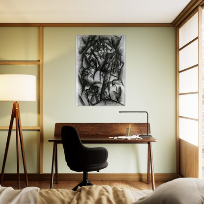 CONCERT CAFE 1912 - Carlo Carra Brushed Aluminum Print - 70x100 cm / 28x40 inches | Carlo Carra Aluminum Print | Carlo Carra Prints