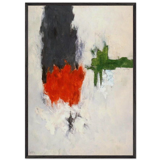 Sun Moon Chalice II - 1962 - Theodoros Stamos 70x100 cm / 28x40 inches Framed Art Print – Black Wooden Frame