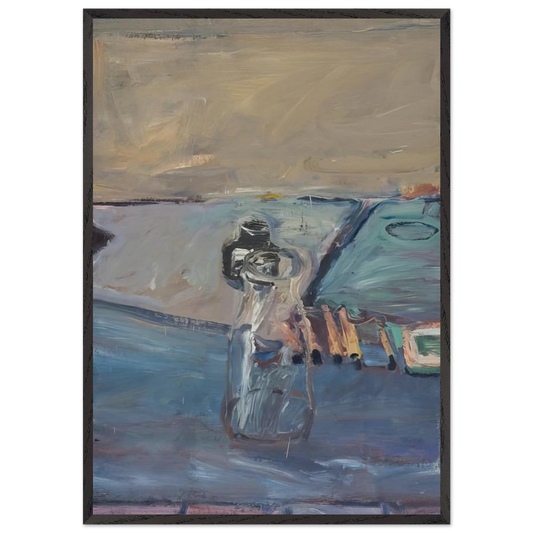 Bottles - Richard Diebenkorn 70x100 cm / 28x40 inches Framed Art Print – Black Wooden Frame