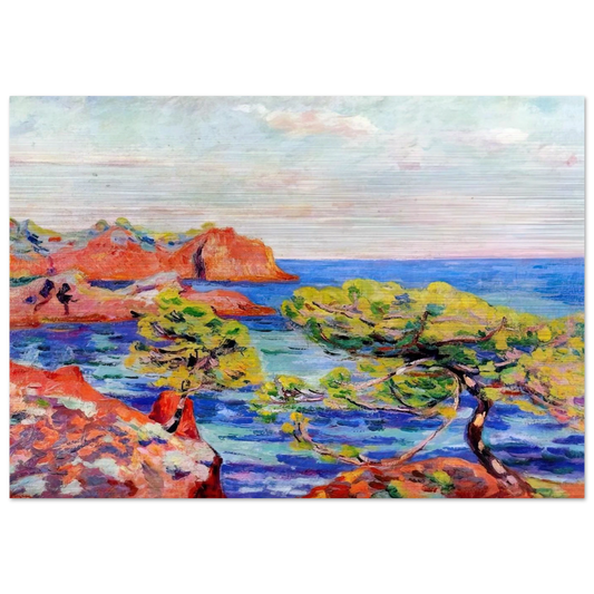 Le Trayas - 1907 - Armand Guillaumin Brushed Aluminum Print - 70x100 cm / 28x40 inches | Armand Guillaumin Aluminum Print | Armand Guillaumin Prints
