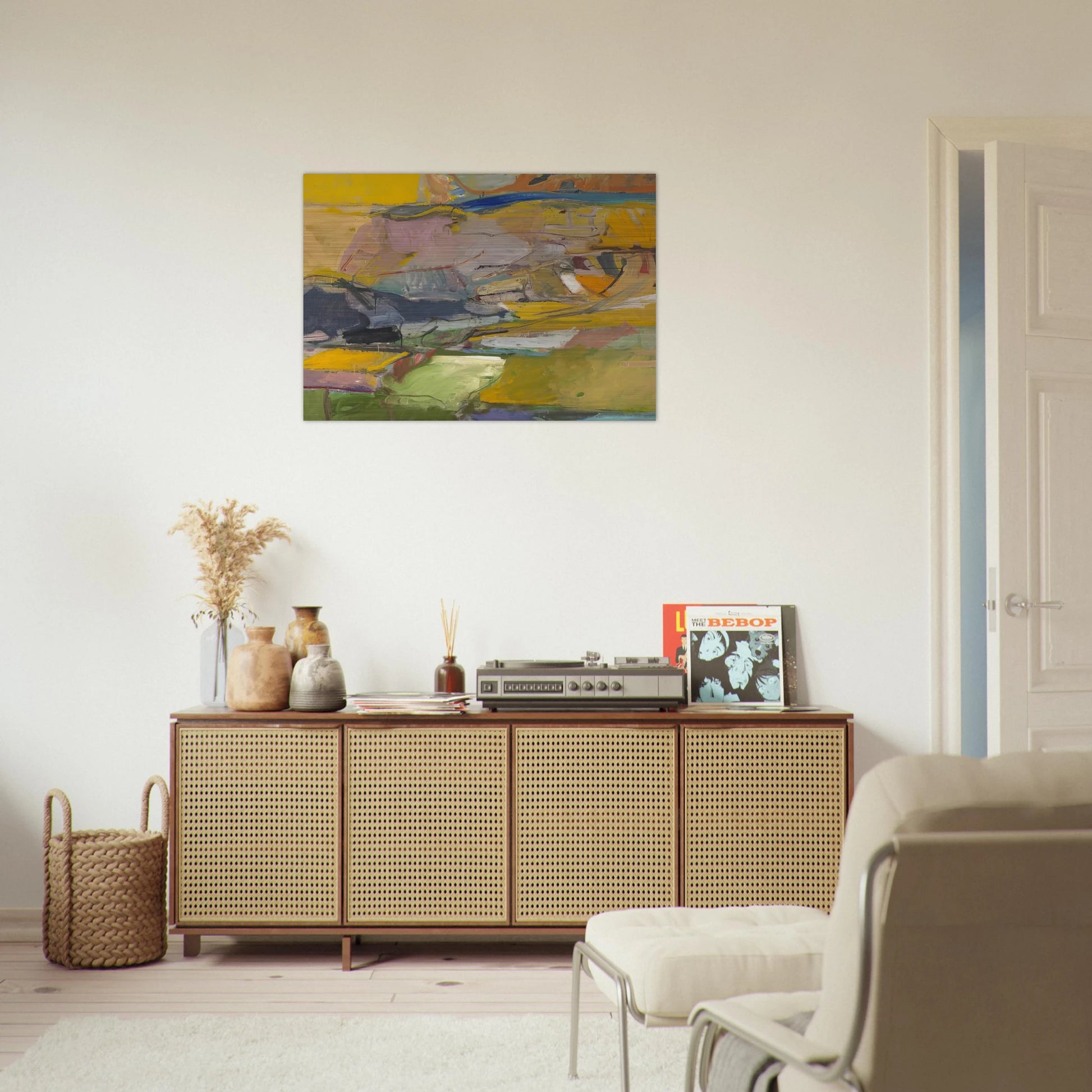 Berkeley #57 - Richard Diebenkorn Brushed Aluminum Print - 70x100 cm / 28x40 inches | Richard Diebenkorn Aluminum Print | Richard Diebenkorn Prints