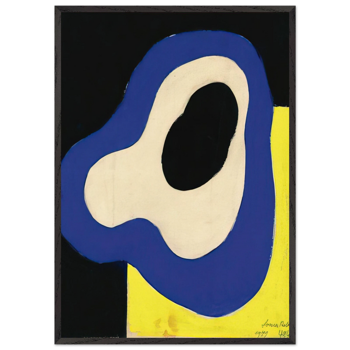 RYTHME - Sonia Delaunay 70x100 cm / 28x40 inches Framed Art Print – Black Wooden Frame