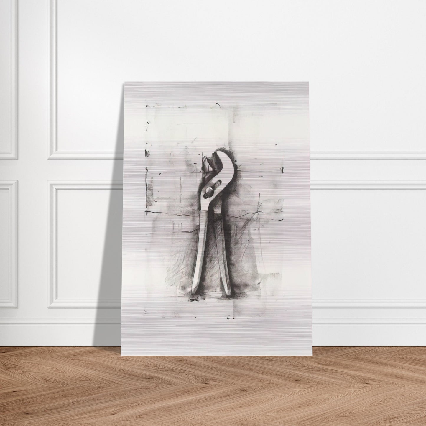 UNTITLED FROM TEN WINTER TOOLS 1973 - Jim Dine Brushed Aluminum Print - 70x100 cm / 28x40 inches | Jim Dine Aluminum Print | Jim Dine Prints