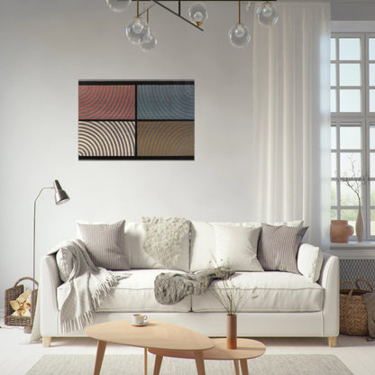 Arcs from Four Corners - Sol LeWitt Brushed Aluminum Print - 70x100 cm / 28x40 inches | Sol LeWitt Aluminum Print | Sol LeWitt Prints