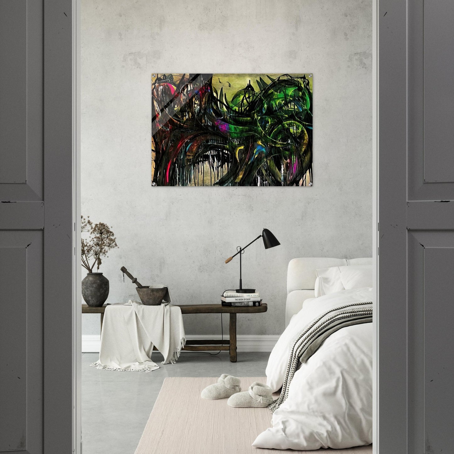 Peinture - 1955 - Simon Hantai Acrylic Print - 70x100 cm / 28x40″ inches
