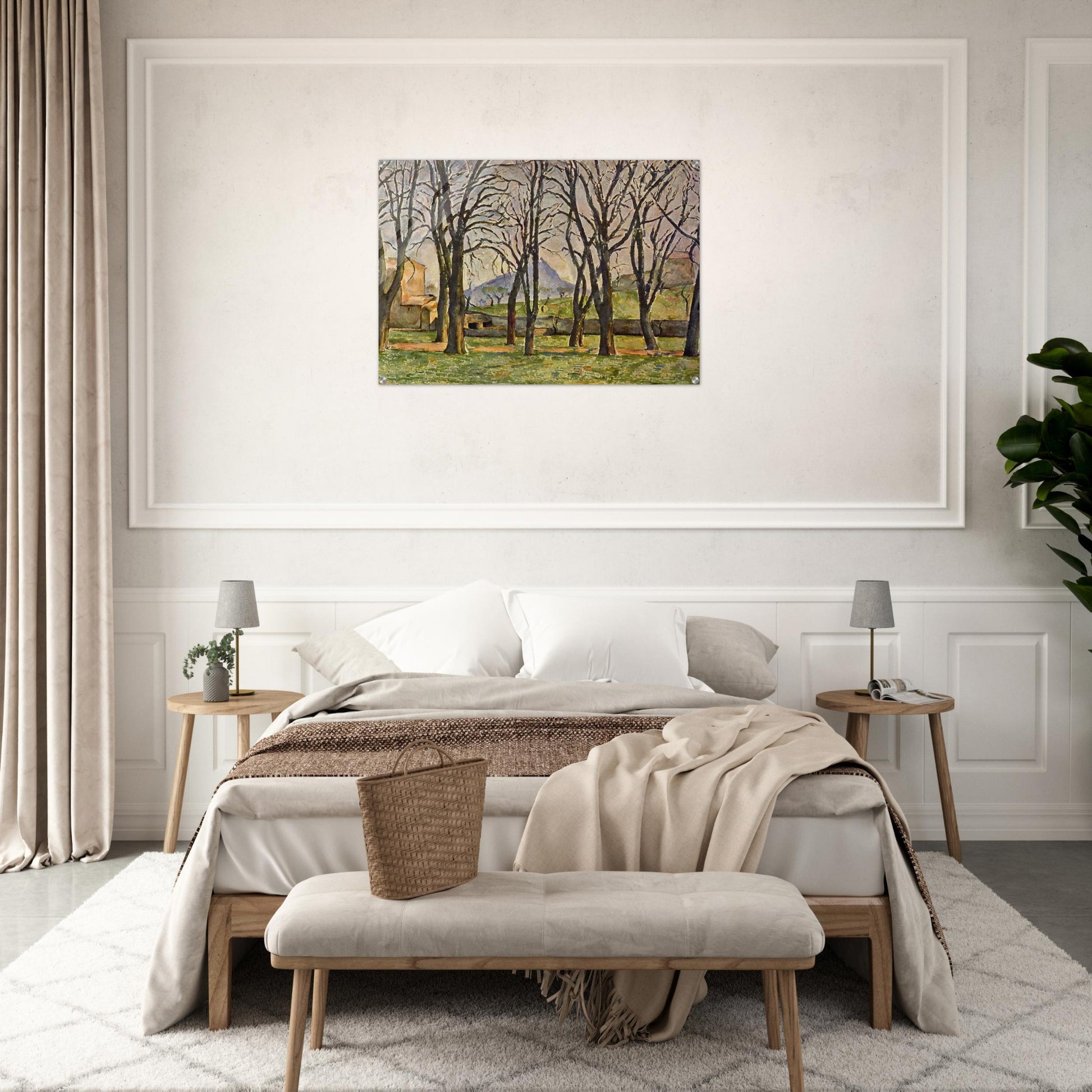 Chestnut Trees at the Jas de Bouffan - Paul Cézanne Acrylic Print - 70x100 cm / 28x40″ inches