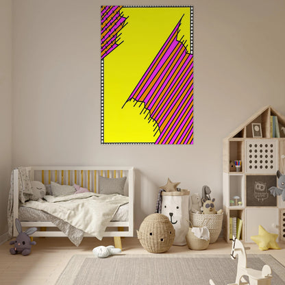 Crossover - 1972 - Nicholas Krushenick Art Prints - 100x150 cm / 40x60″ inches | Nicholas Krushenick Poster | Nicholas Krushenick Prints