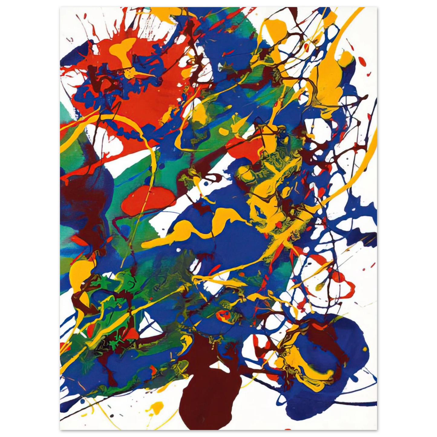 Sam Francis - Untitled  SFP94-101 SFF 1783   75x100 cm / 30x40inches Fine Art Poster