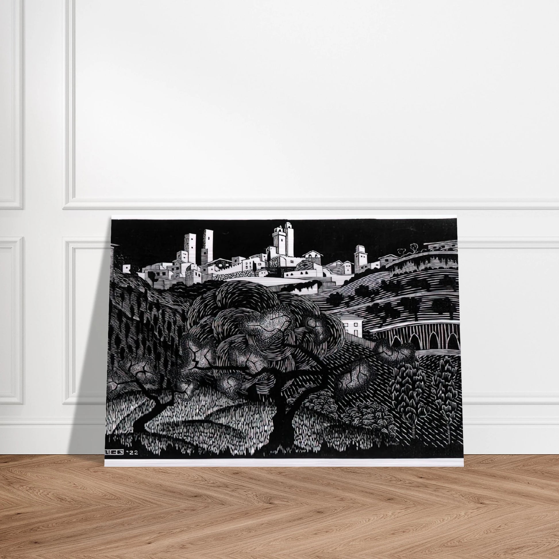 ESCHER (10) - MC Escher Brushed Aluminum Print - 70x100 cm / 28x40 inches | MC Escher Aluminum Print | MC Escher Prints