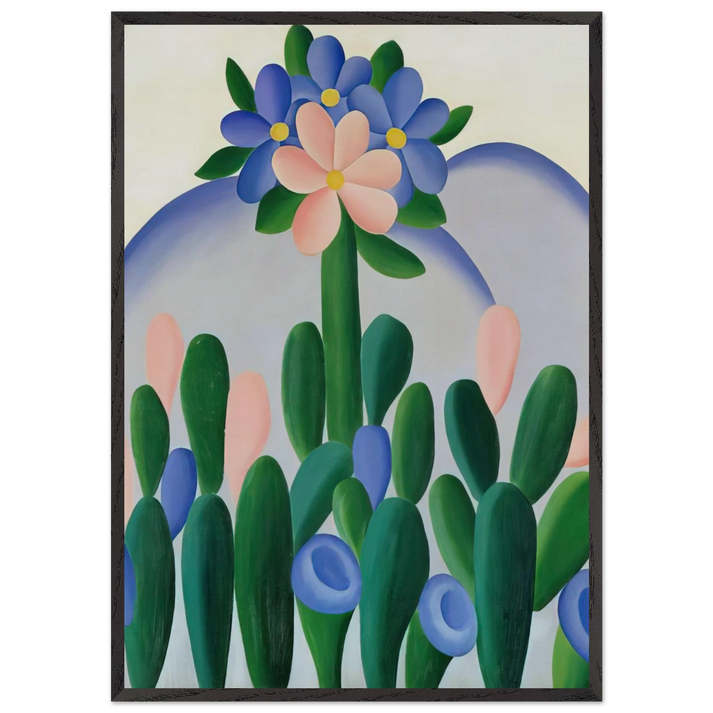 Manaca - Tarsila do Amaral 70x100 cm / 28x40 inches Framed Art Print – Black Wooden Frame