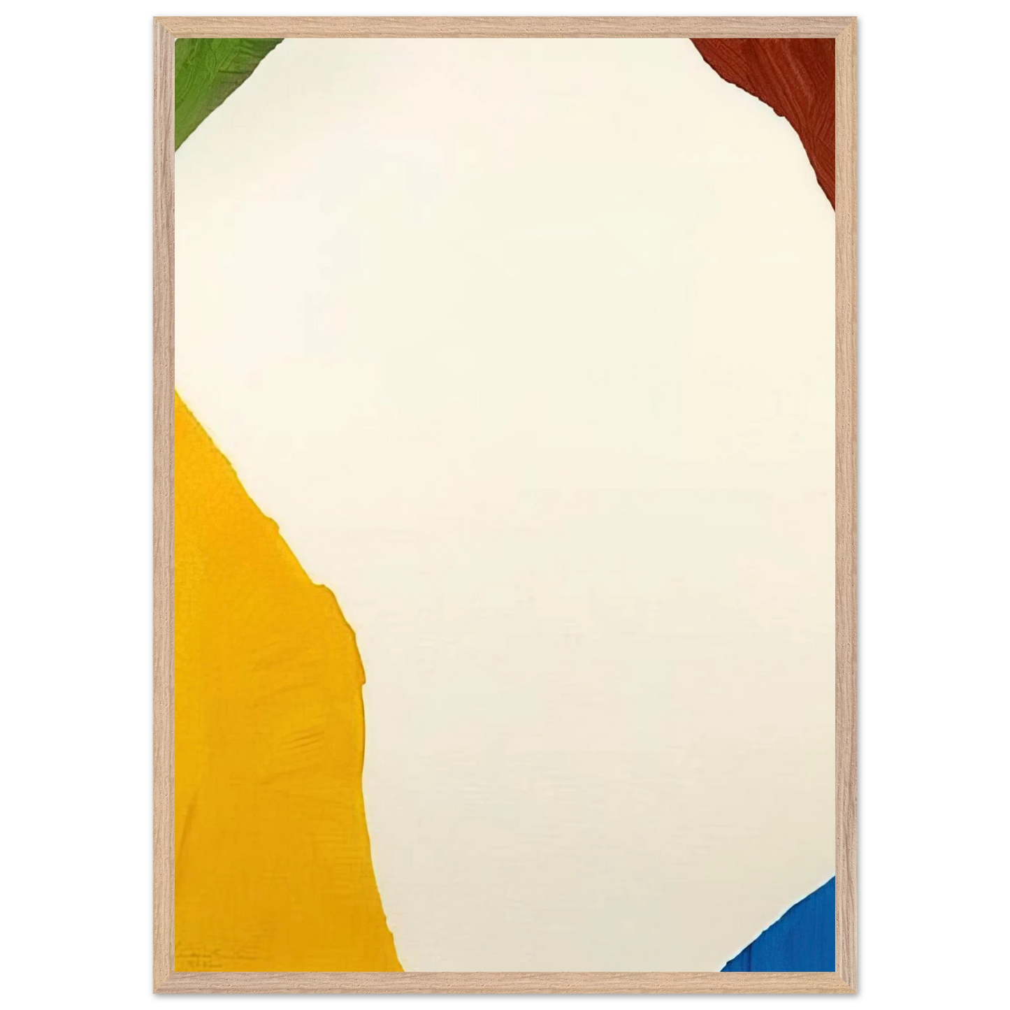 Helen Frankenthaler - Wind Directions - 1970 Wall art - 27x35 cm / 11x14 inches - Premium Wooden Framed Poster With Fine Art Paper-canvas - Wood frame