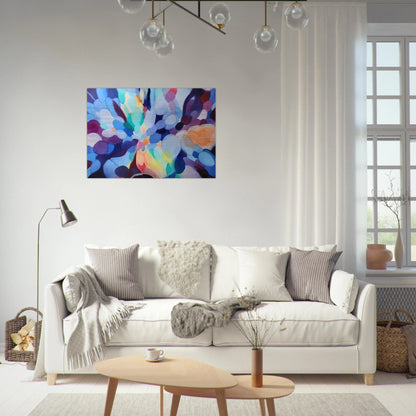 Through Sleep to Orange - Alice Baber Brushed Aluminum Print - 70x100 cm / 28x40 inches | Alice Baber Aluminum Print | Alice Baber Prints