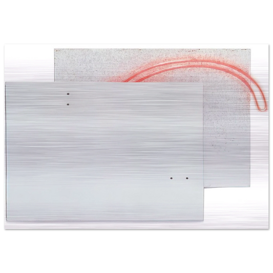 Guará's Eye - White - 1984 - Lygia Pape Brushed Aluminum Print - 70x100 cm / 28x40 inches | Lygia Pape Aluminum Print | Lygia Pape Prints