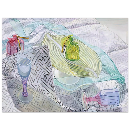 Janet Fish - DISHES FROM JAPAN 2003  75x100 cm / 30x40inches Fine Art Poster