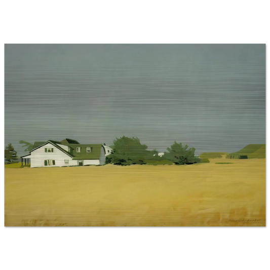 WHEAT 1960 - Fairfield Porter Brushed Aluminum Print - 70x100 cm / 28x40 inches | Fairfield Porter Aluminum Print | Fairfield Porter Prints