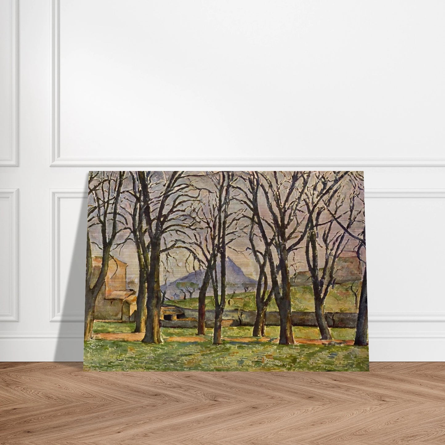 Chestnut Trees at the Jas de Bouffan - Paul Cézanne Brushed Aluminum Print - 70x100 cm / 28x40 inches | Paul Cézanne Aluminum Print | Paul Cézanne Prints