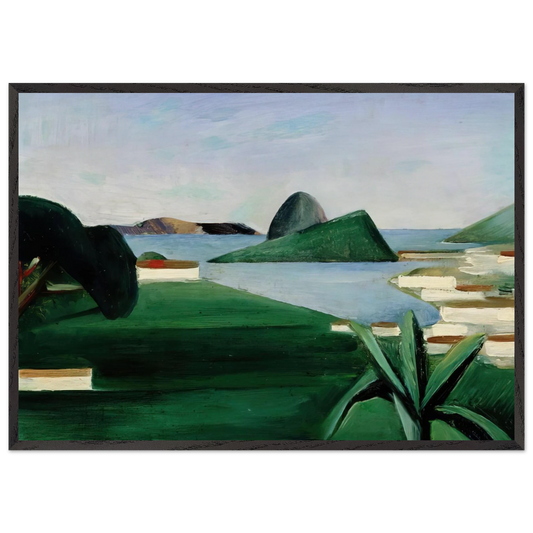 Rio de Janeiro - Tarsila do Amaral 70x100 cm / 28x40 inches Framed Art Print – Black Wooden Frame