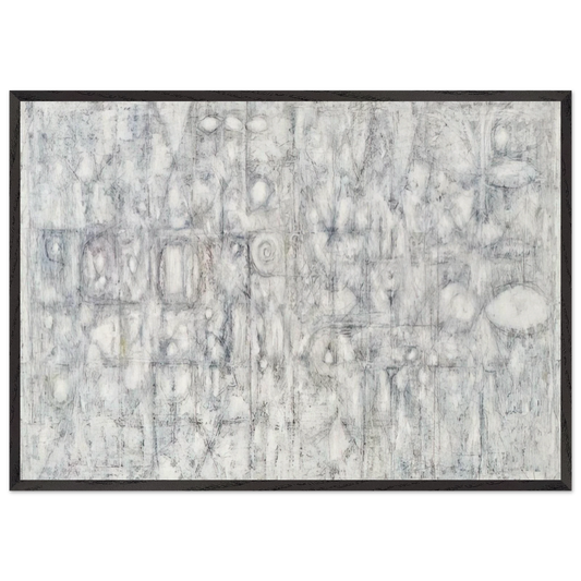 Chavade - 1951 - Richard Pousette-Dart 70x100 cm / 28x40 inches Framed Art Print – Black Wooden Frame