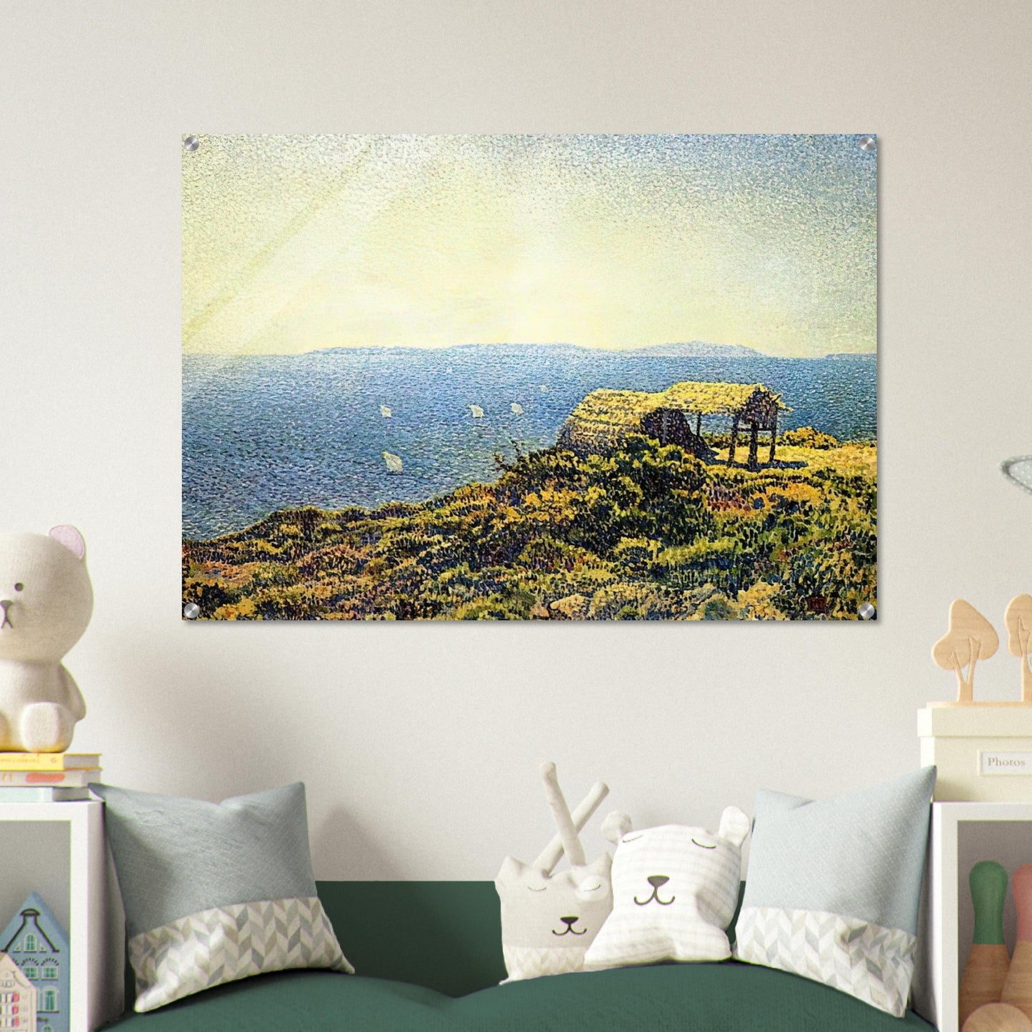 LEVANT ISLE - Theo van Rysselberghe Acrylic Print - 70x100 cm / 28x40″ inches