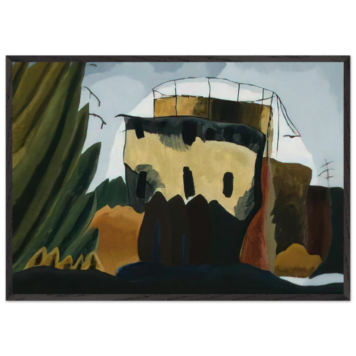 Tanks - 1938 - Arthur Dove 70x100 cm / 28x40 inches Framed Art Print – Black Wooden Frame
