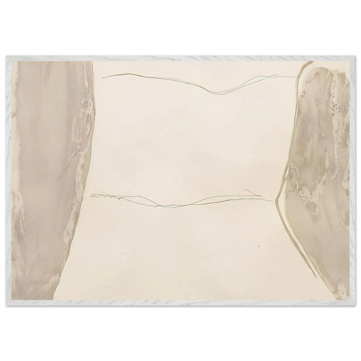 Helen Frankenthaler - Ponti - 1973 Wall art - 45x60 cm / 18x24 Inches - Premium Wooden Framed Poster With Fine Art Paper - Black frame
