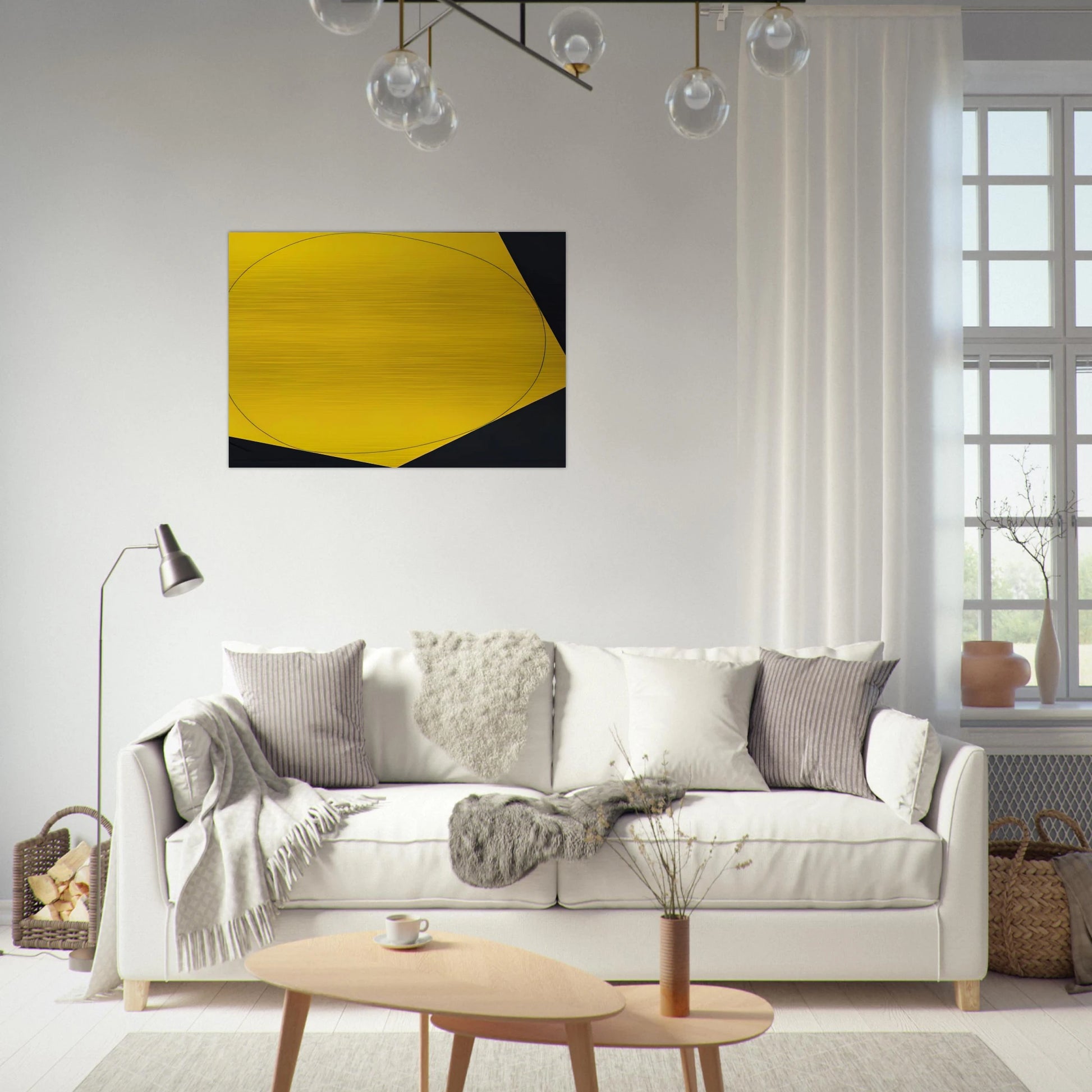 DISTORTED CIRCLE WITHIN A POLYGON I 1972 - Robert Mangold Brushed Aluminum Print - 70x100 cm / 28x40 inches | Robert Mangold Aluminum Print | Robert Mangold Prints