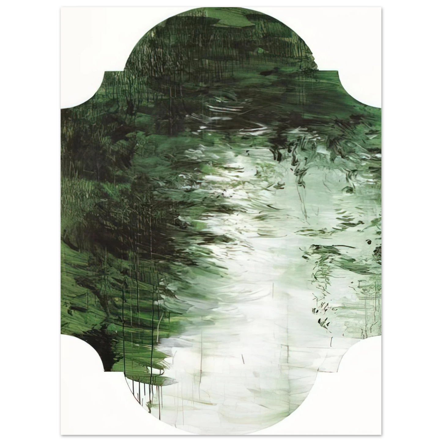 Cy Twombly - Untitled Part V  75x100 cm / 30x40inches Fine Art Poster