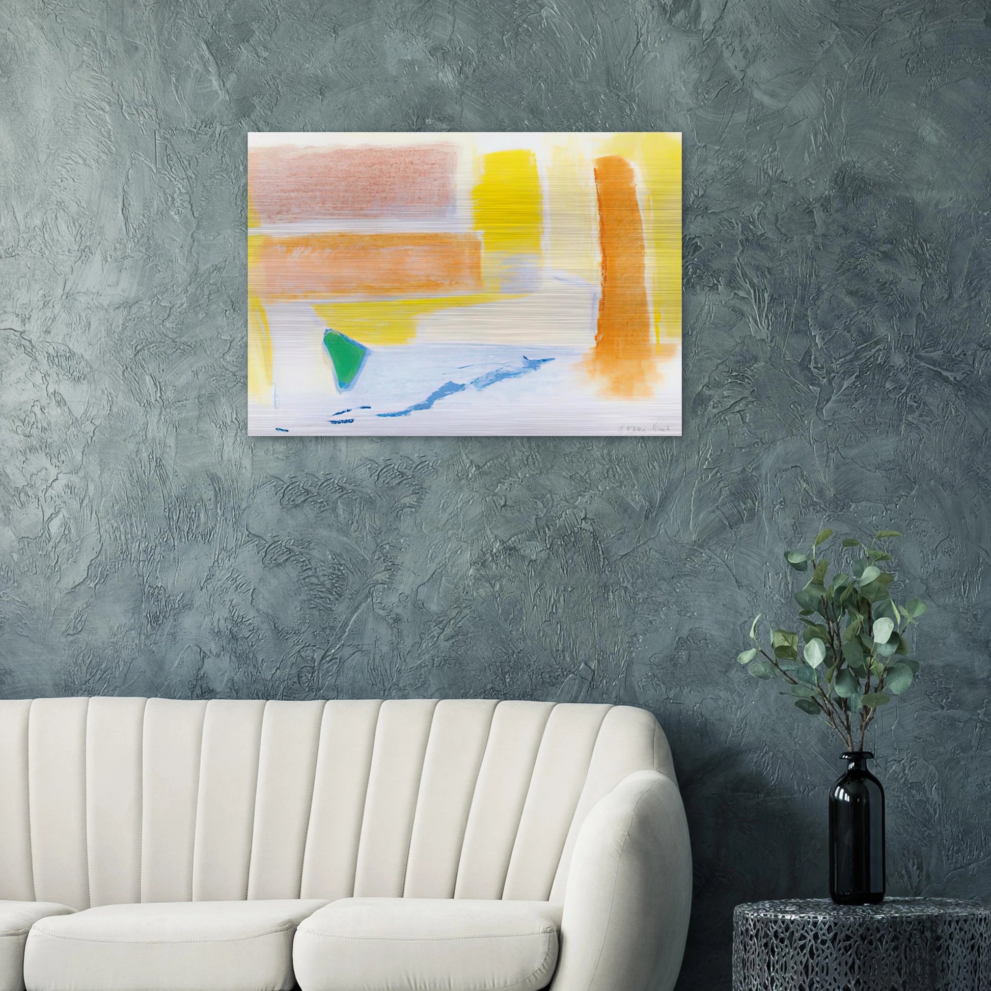 UNTITLED 1996 - Esteban Vicente Brushed Aluminum Print - 70x100 cm / 28x40 inches | Esteban Vicente Aluminum Print | Esteban Vicente Prints