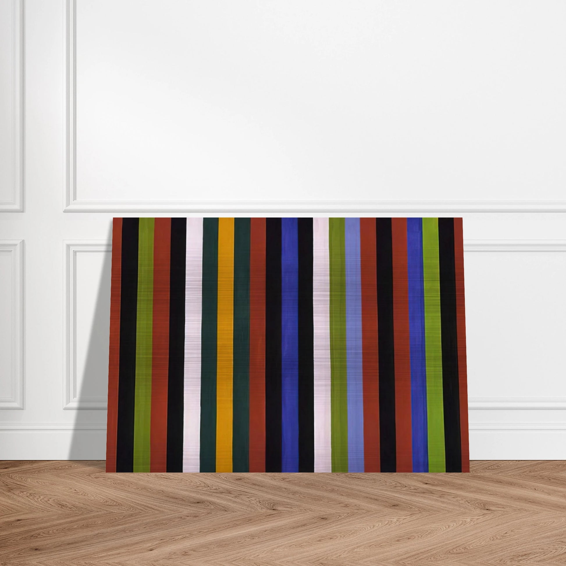 Hot Beat - 1964 - Gene Davis Brushed Aluminum Print - 70x100 cm / 28x40 inches | Gene Davis Aluminum Print | Gene Davis Prints