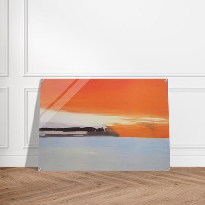 Chemin de fer au bord de la mer, soleil couchant - 1955 - Nicolas de Stael Acrylic Print - 70x100 cm / 28x40″ inches