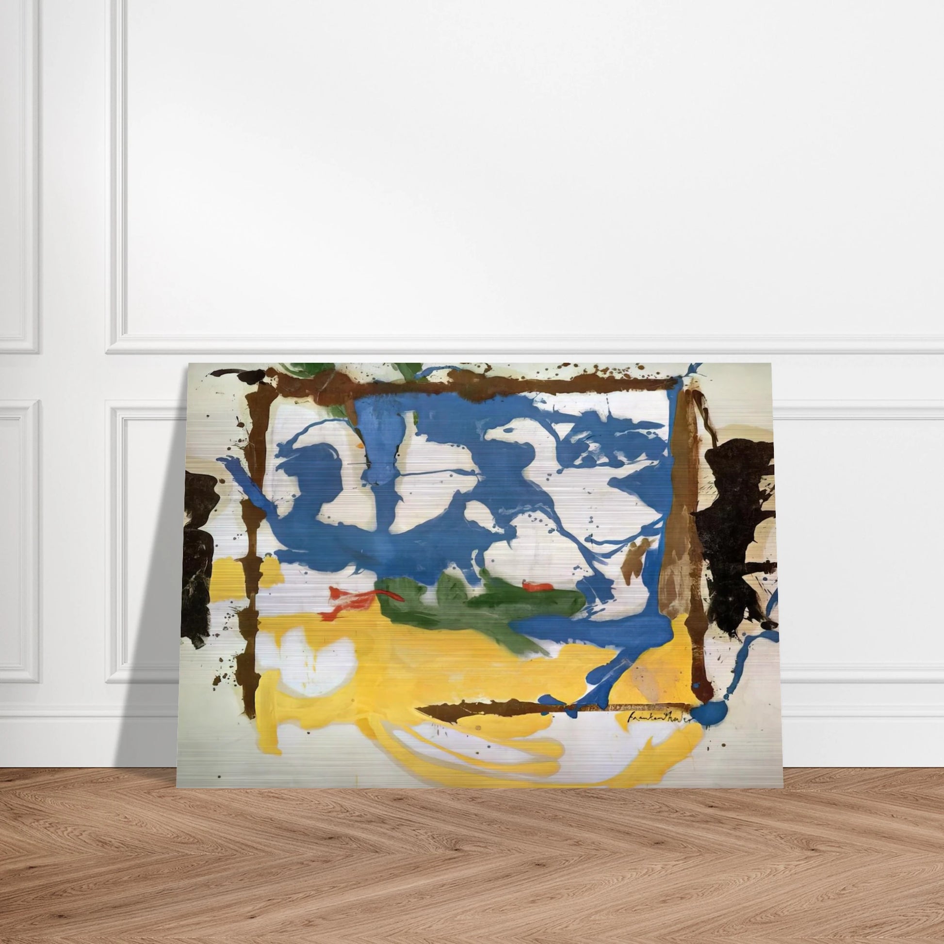 Swan Lake #2 - 1961 - Helen Frankenthaler Brushed Aluminum Print - 70x100 cm / 28x40 inches | Helen Frankenthaler Aluminum Print | Helen Frankenthaler Prints