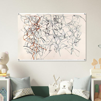 Study for the Virgins - 1990 - Brice Marden Acrylic Print - 70x100 cm / 28x40″ inches