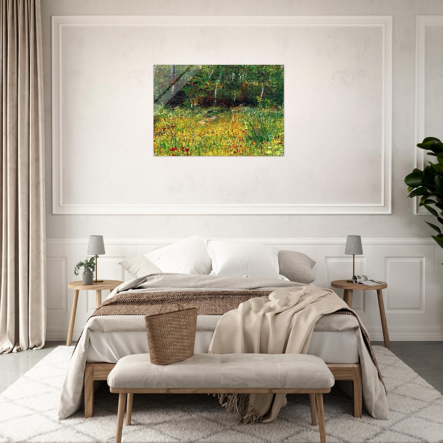 Park at Asnieres in Spring - Vincent van Gogh Acrylic Print - 70x100 cm / 28x40″ inches