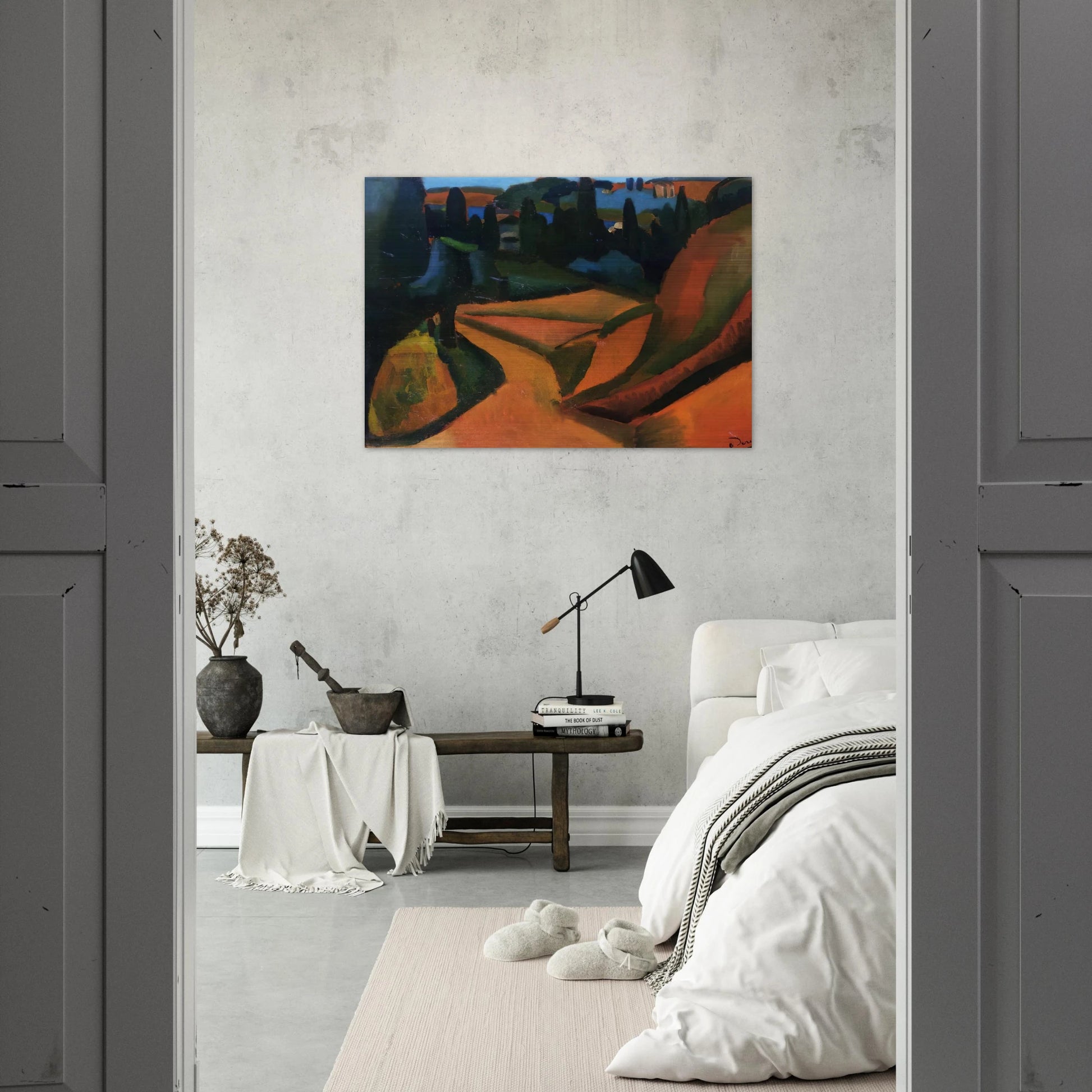 LANDSCAPE NEAR MARTIGUES 1908 - Andre Derain Brushed Aluminum Print - 70x100 cm / 28x40 inches | Andre Derain Aluminum Print | Andre Derain Prints