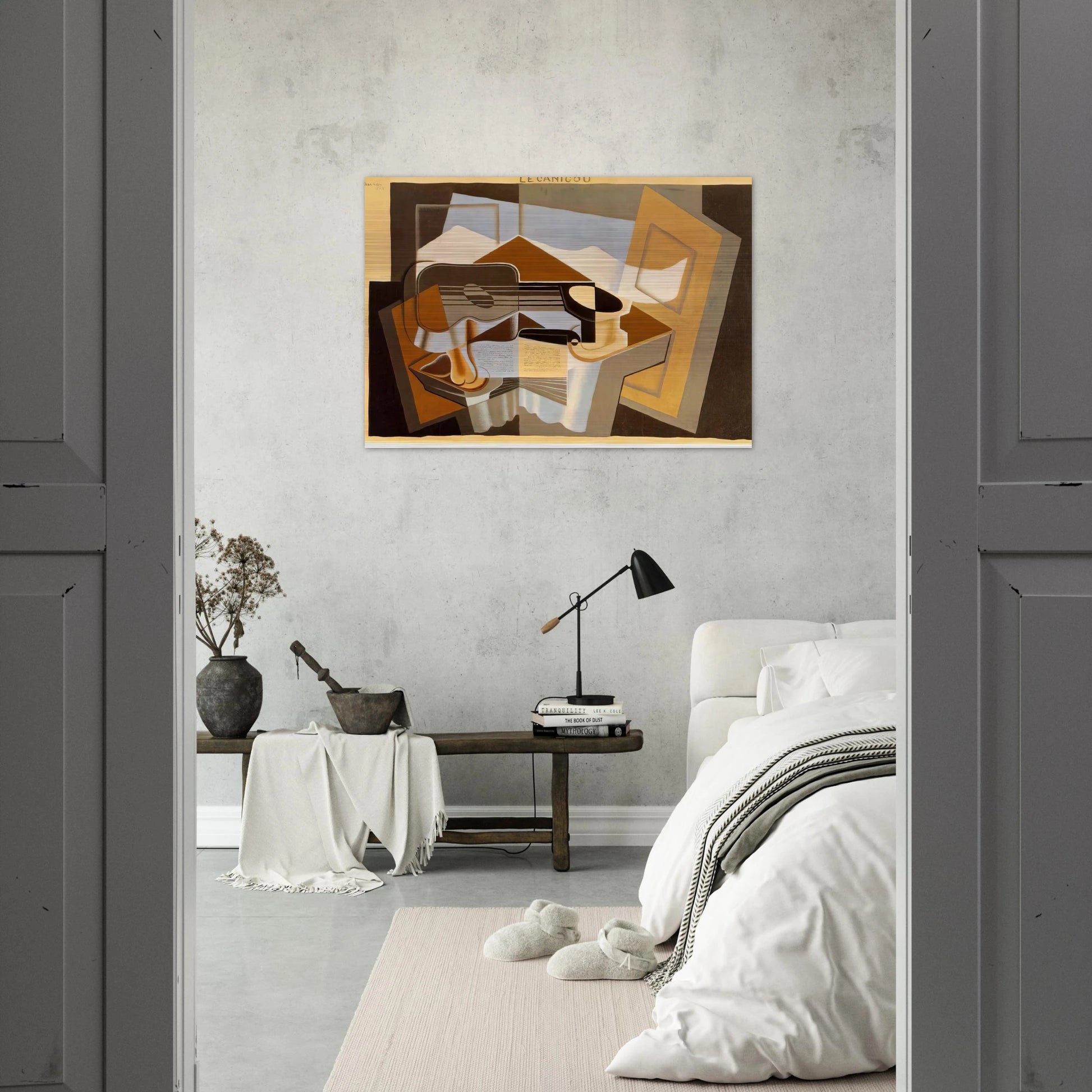 THE MOUNTAIN LE CANIGOU 1921 - Juan Gris Brushed Aluminum Print - 70x100 cm / 28x40 inches | Juan Gris Aluminum Print | Juan Gris Prints