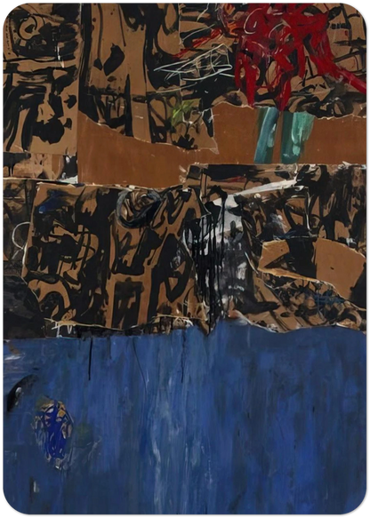 Blue Blue Blue By Allan Kaprow Pack of 10 Post Cards | Allan Kaprow Post Cards | A6 (10.5 x 14.8 cm) - 4.1 x 5.8 inches