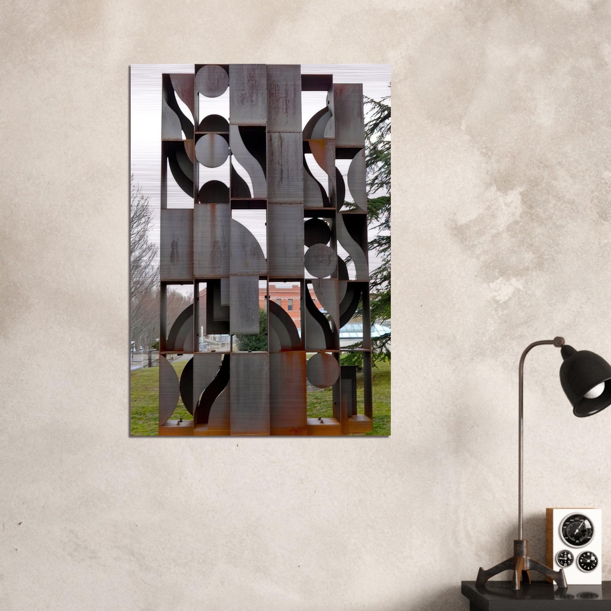 ATMOSPHERE AND ENVIRONMENT X 1969 - Louise Nevelson Brushed Aluminum Print - 70x100 cm / 28x40 inches | Louise Nevelson Aluminum Print | Louise Nevelson Prints