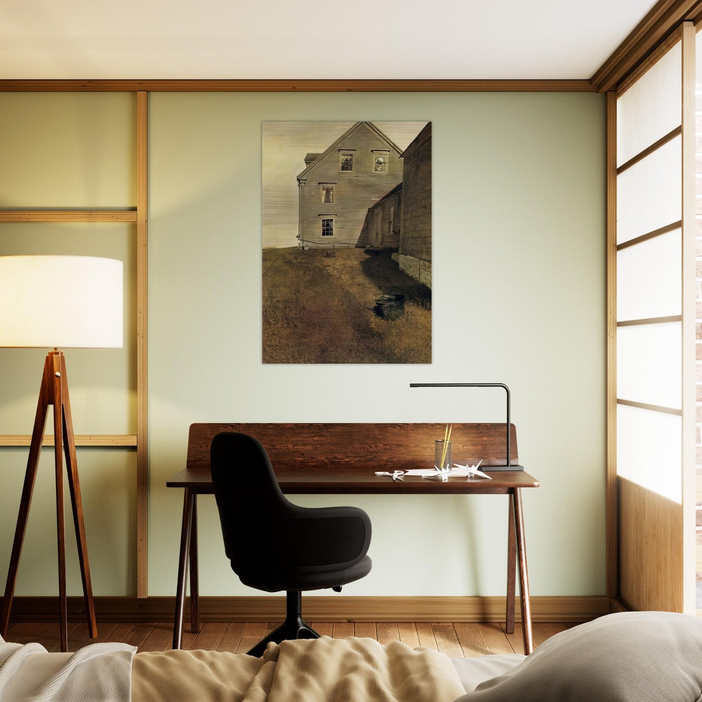 WEATHERSIDE - Andrew Wyeth Brushed Aluminum Print - 70x100 cm / 28x40 inches | Andrew Wyeth Aluminum Print | Andrew Wyeth Prints