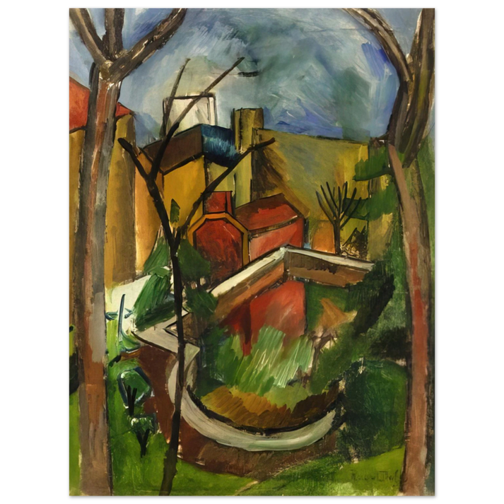 Raoul Dufy - LANDSCAPE OF FALAISE 1910  75x100 cm / 30x40inches Fine Art Poster