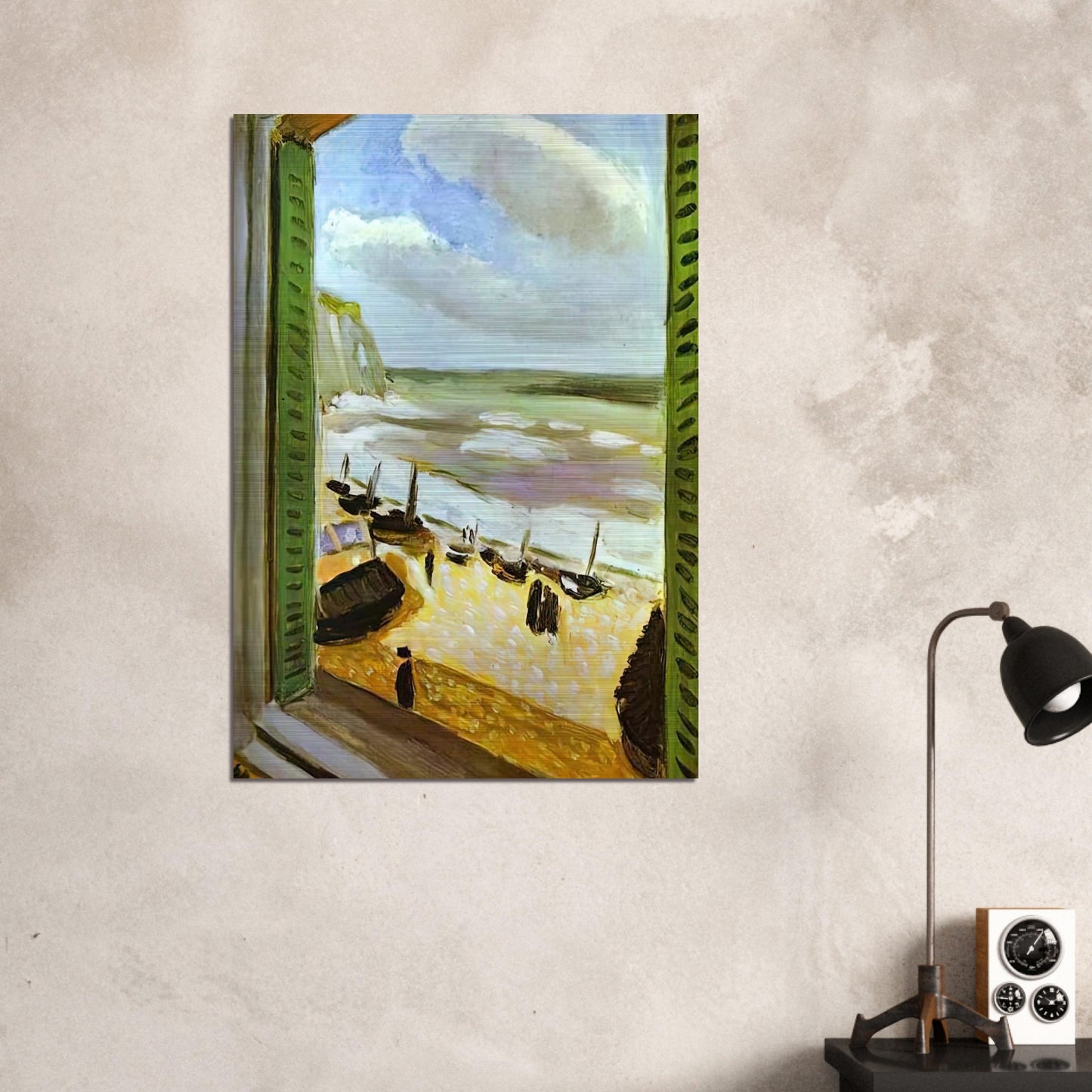 OPEN WINDOW AT COLLIOURE 1905 - Henri Matisse Brushed Aluminum Print - 70x100 cm / 28x40 inches | Henri Matisse Aluminum Print | Henri Matisse Prints