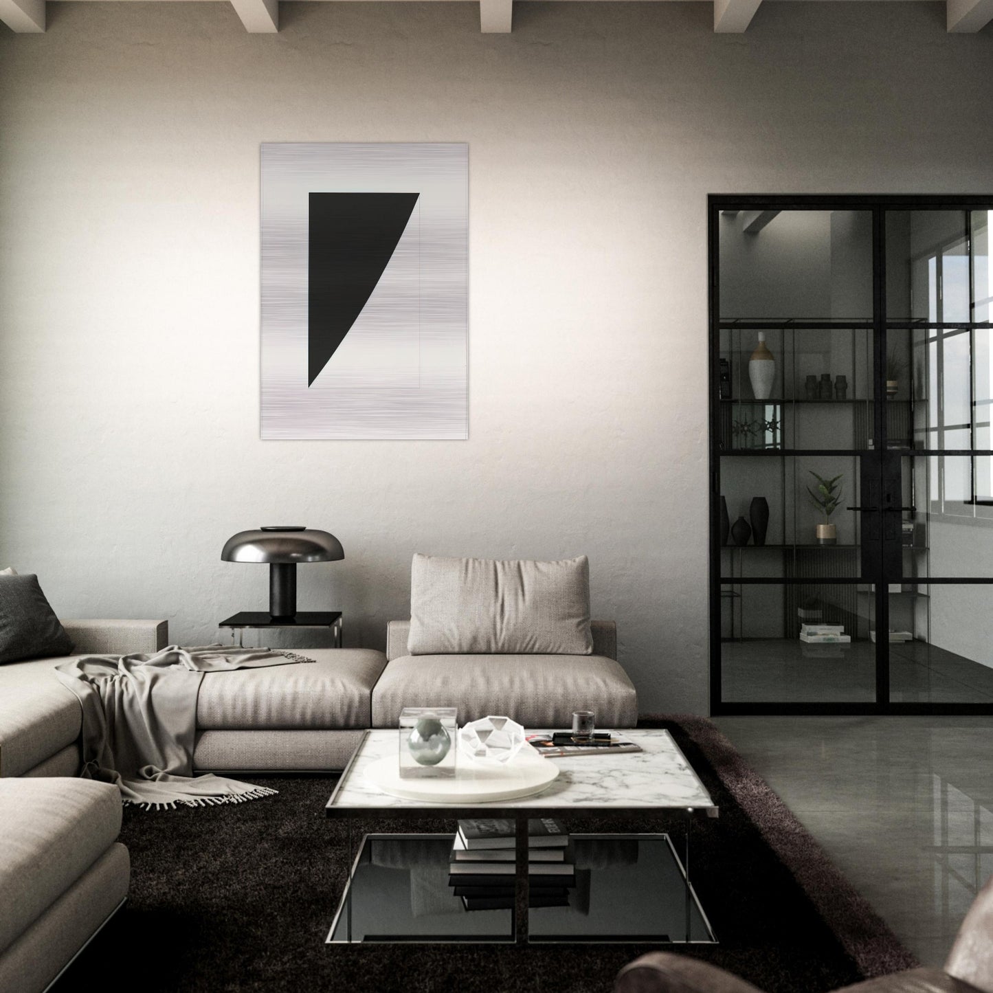 The Mallarm‚ Suite - Ellsworth Kelly Brushed Aluminum Print - 70x100 cm / 28x40 inches | Ellsworth Kelly Aluminum Print | Ellsworth Kelly Prints