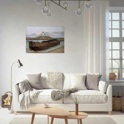 Evening at Weesperzijde Sun - Piet Mondrian Brushed Aluminum Print - 70x100 cm / 28x40 inches | Piet Mondrian Aluminum Print | Piet Mondrian Prints